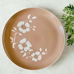 Vintage Harkerware Springtime Flower Design Dinner Plate Dishwasher Oven Proof